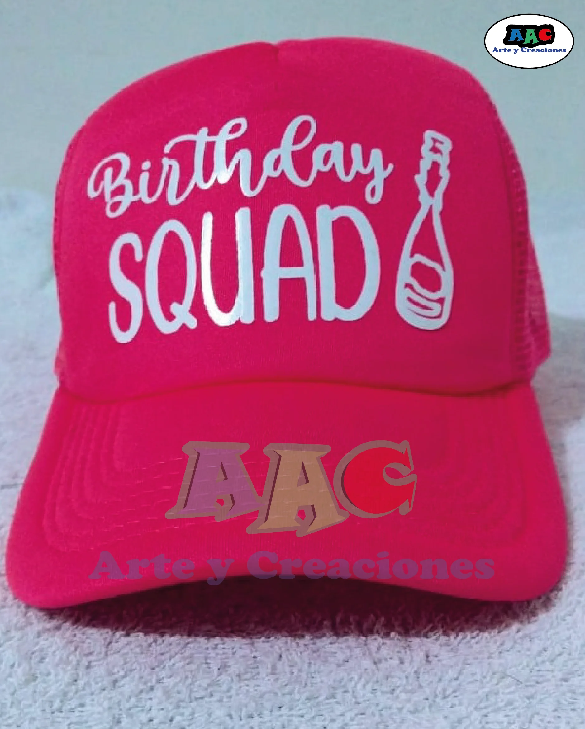 Gorra con estampado personalizado de cumpleaños